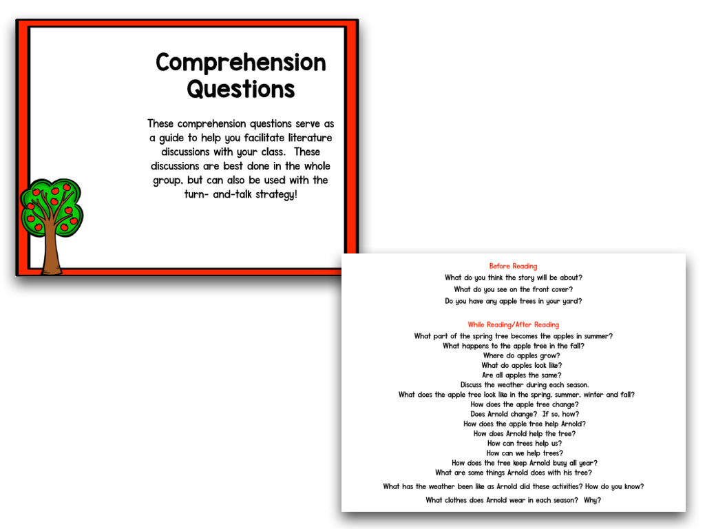 Read It Up! The Seasons of Arnolds’s Apple Tree – The Kindergarten