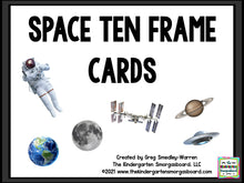 Space Ten Frame Cards
