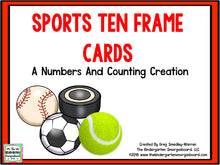 Sports Ten Frame Cards