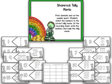 St. Patrick's Day Blackline Math and Literacy Centers