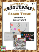 Subtraction Bootcamp: Subtracting to 10 (Safari Theme)