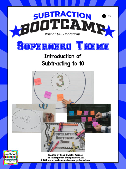 Subtraction Bootcamp: Subtracting to 10 (Superhero Theme)