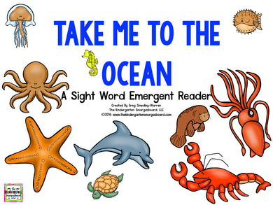 Take Me to the Ocean Emergent Reader