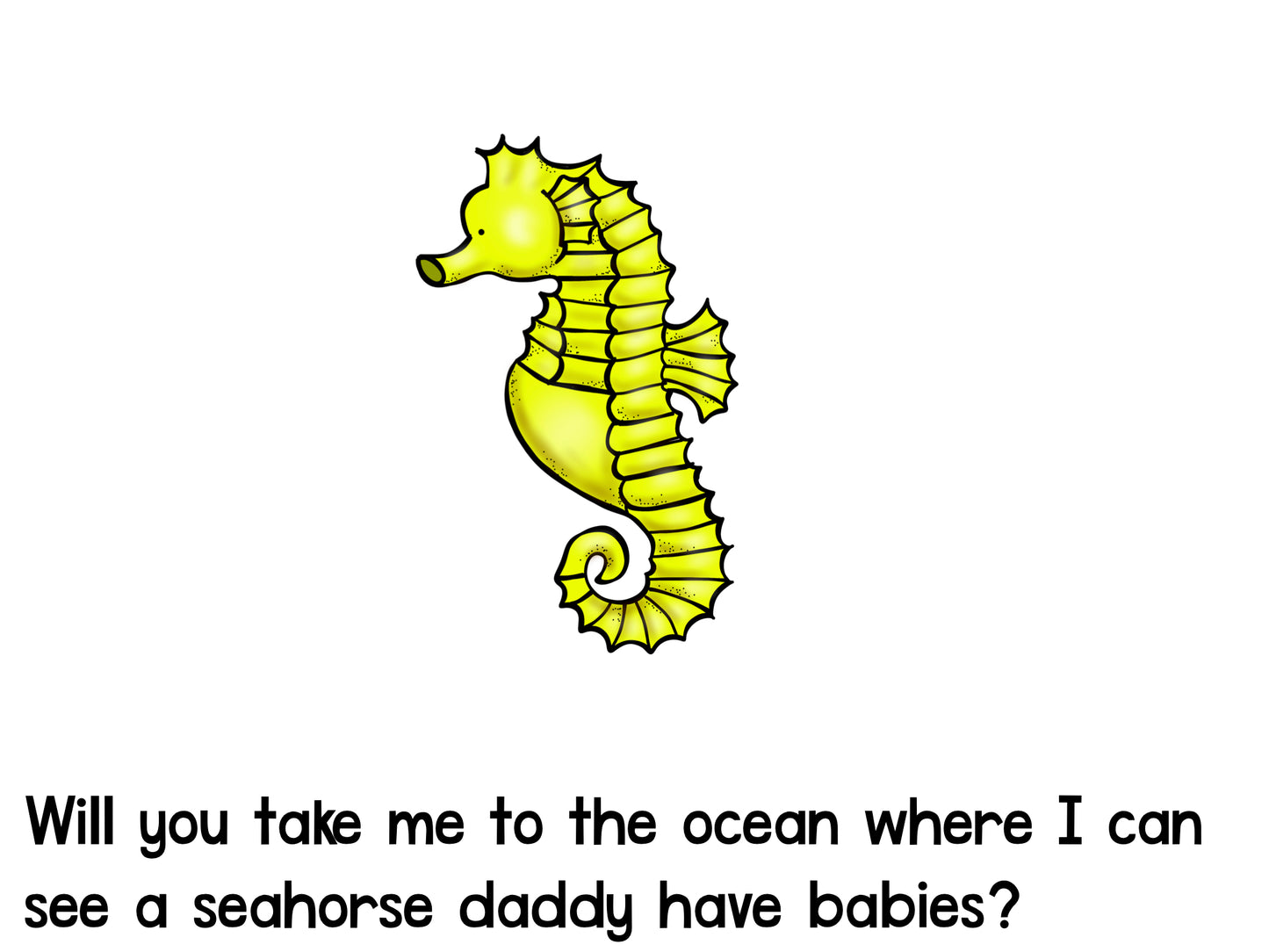 Take Me to the Ocean Emergent Reader
