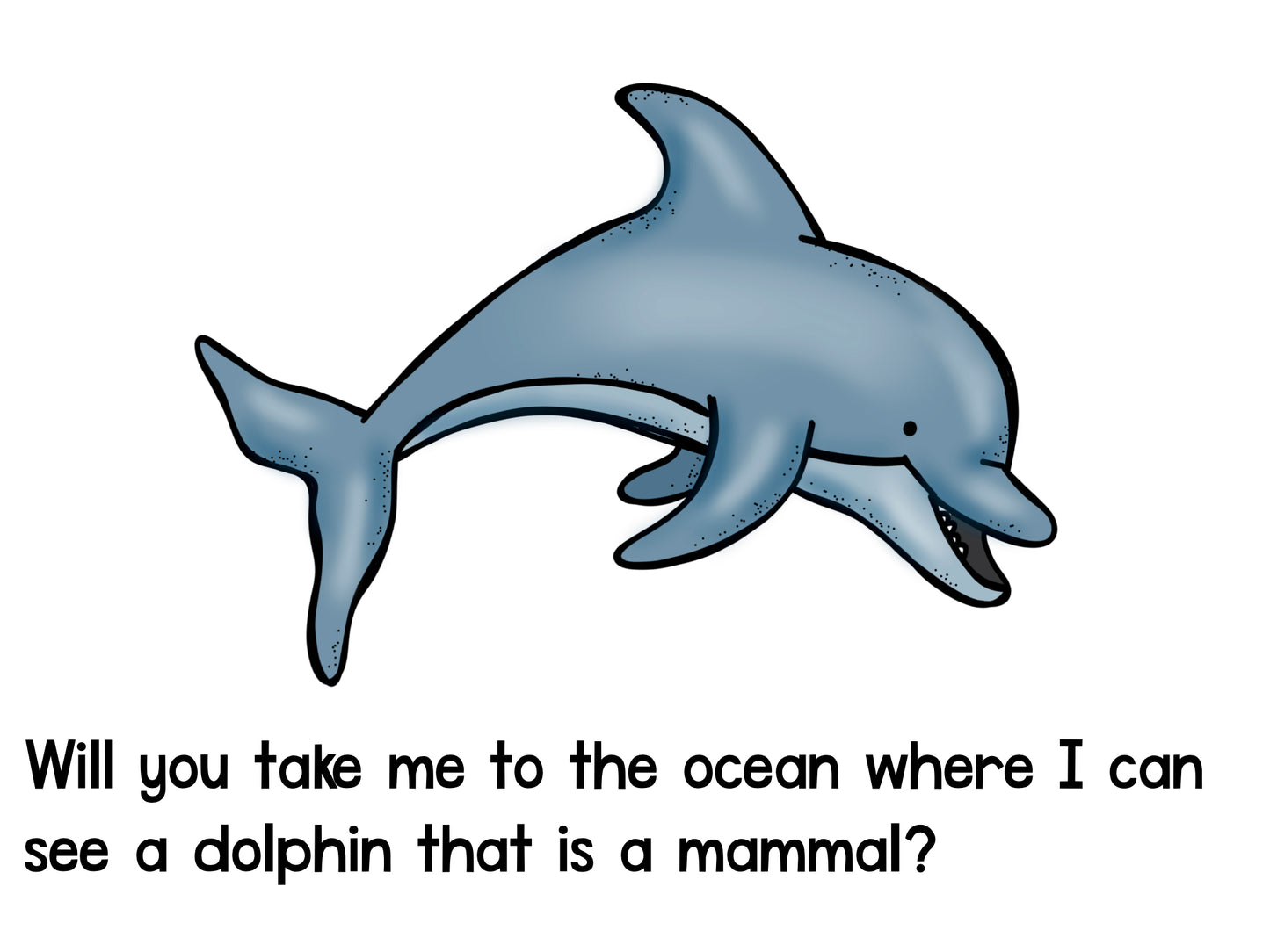 Take Me to the Ocean Emergent Reader
