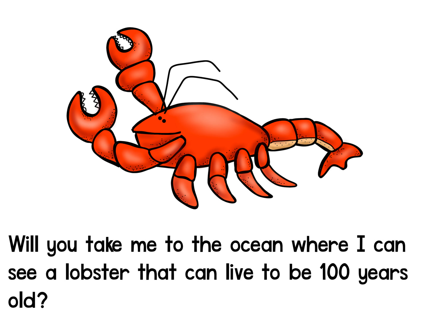Take Me to the Ocean Emergent Reader