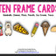 Ten Frame Cards: Pizza, Pencils, Llamas, and More!