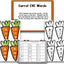 Tops and Bottoms: Carrot Math and Literacy Centers