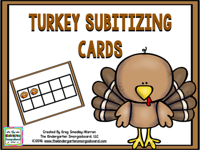 Turkey Subitizing Cards