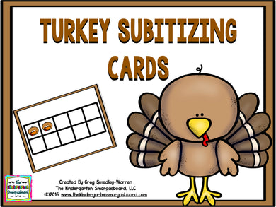 Turkey Subitizing Cards
