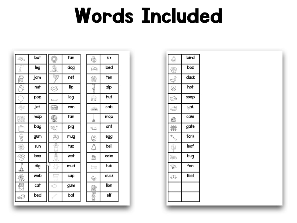 What Does the Fox Say? Zero-Prep Ending Sounds Practice Pages