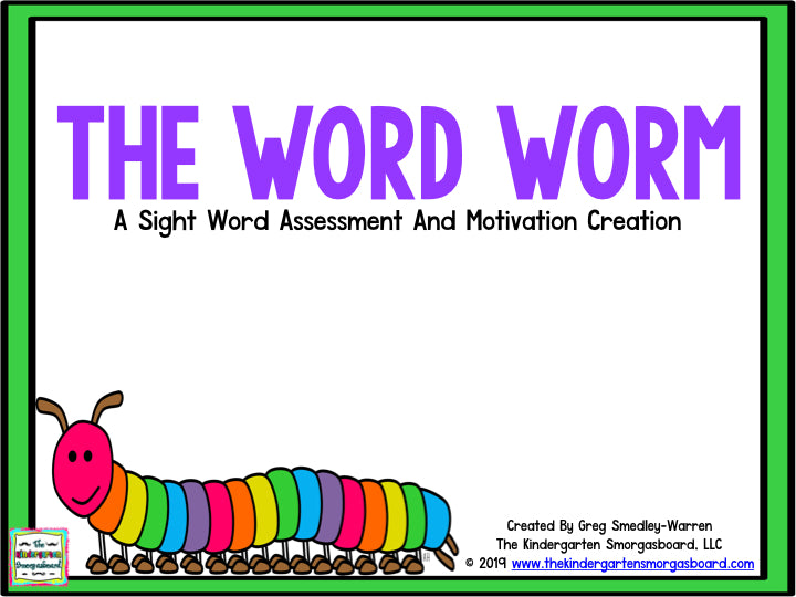 The Word Worm: An Editable Sight Word Recognition Creation